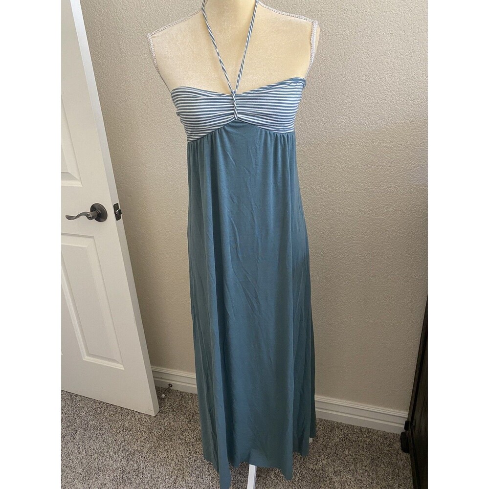 Mossimo SZ Small Dusty Sage Green Maxi Convertible Halter Strapless Stretch